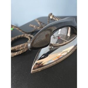 Vintage 1950's Working General Electric CAT. NO. 12F38 Travel Iron